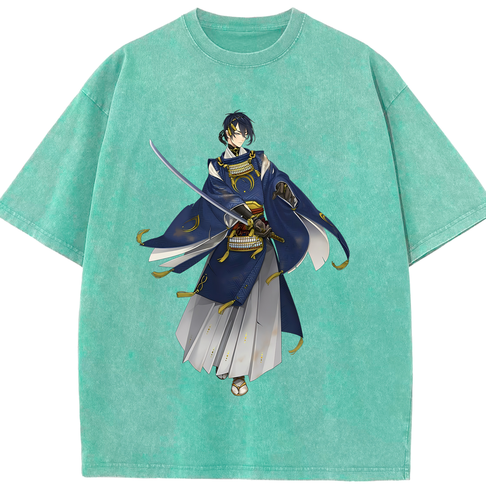 （画像用） 刀剣乱舞 Touken Ranbu 綿100% ヴィンテージ風 半袖Tシャツ（フロントプリント）